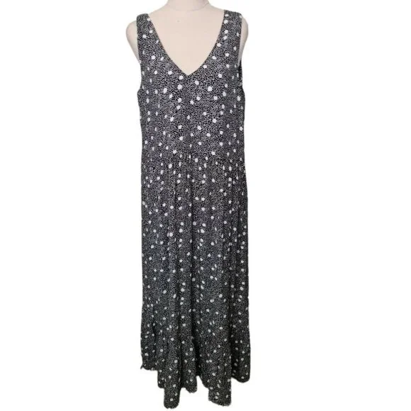 Decjuba Size 10 Sleeveless Maxi Dress With Pockets Relaxed Fit V Neck - Picture 2 of 9